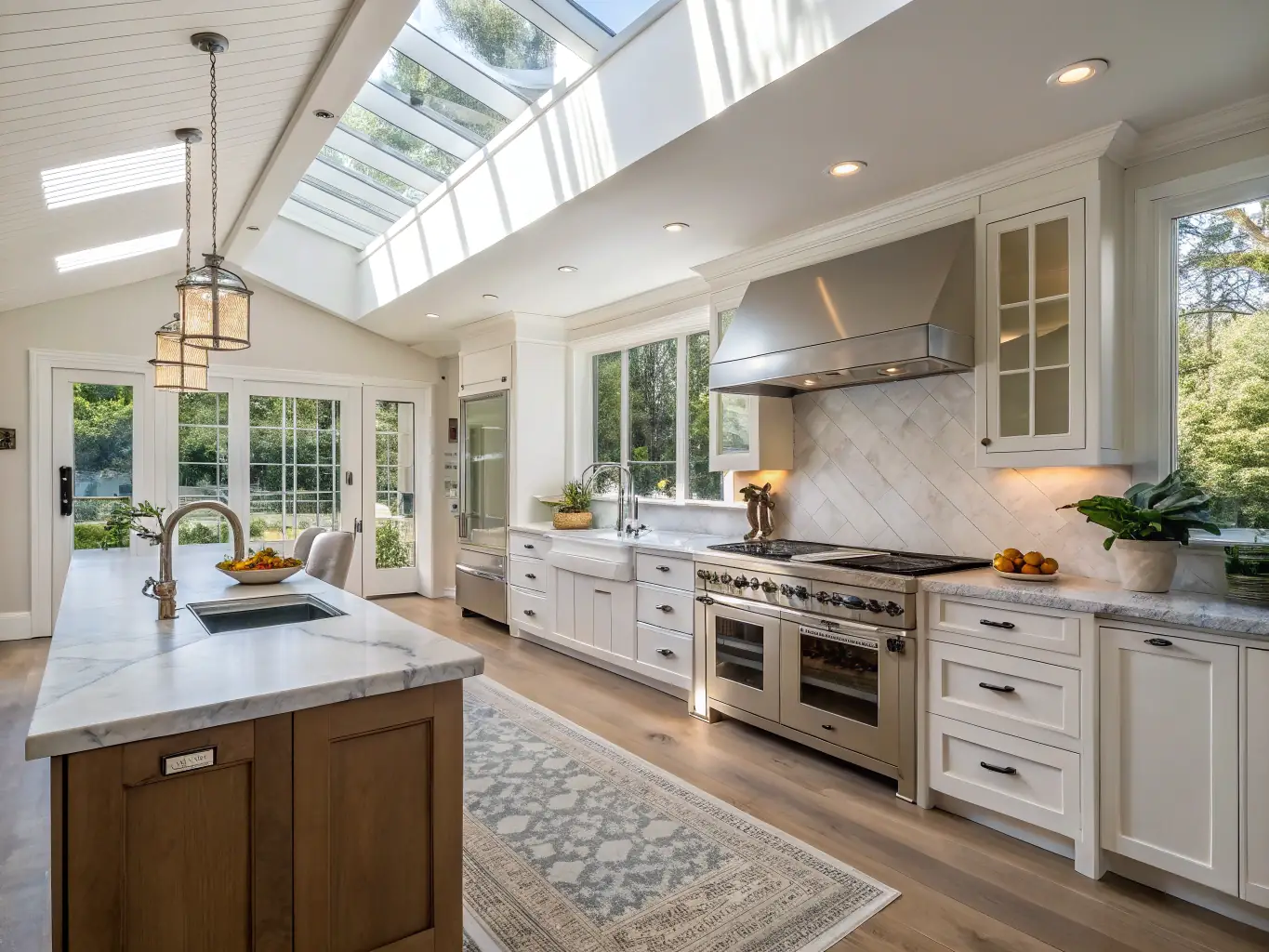 A beautifully remodeled kitchen with custom cabinets, granite countertops, and stainless steel appliances, showcasing RenaissanceKitchens' attention to detail and quality craftsmanship.